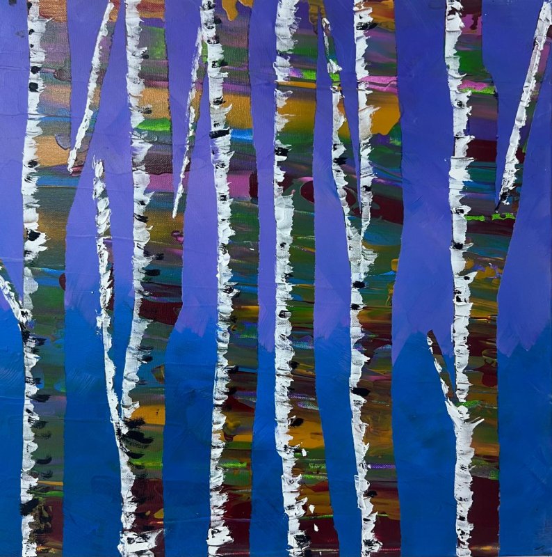 Colorful birch